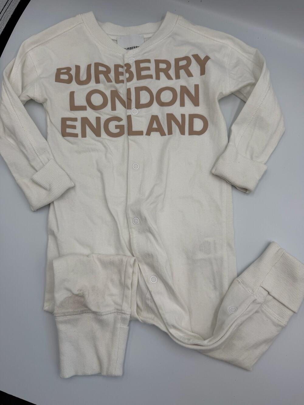 Burberry cleo footie 9m